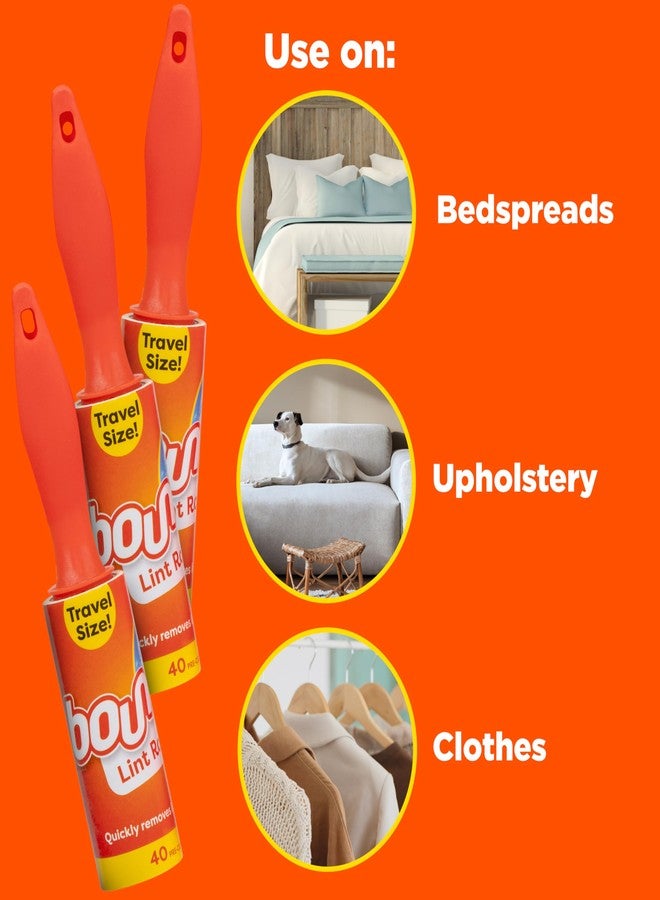 Bounce Travel Lint Rollers, 3 Pack, Quickly Removes Lint and Debris, 120 Pre-Cut Sheets Total - Image 4